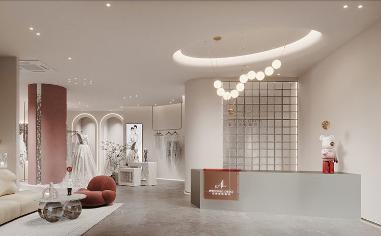 婚紗店設(shè)計(jì)效果圖，合肥婚紗店裝修需要注意的設(shè)計(jì)要點(diǎn)！