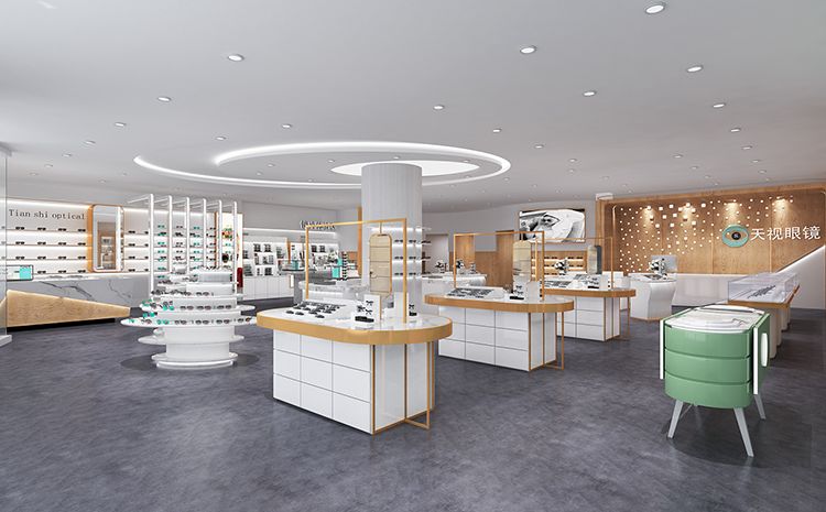 合肥眼鏡店裝修公司哪家比較專業(yè)？眼鏡店裝修設計圖