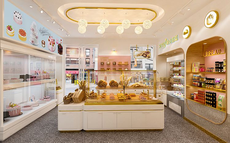 合肥蛋糕店設計原則？好看的蛋糕店裝修效果圖案例