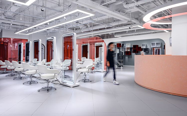 合肥美發(fā)店設計，如何巧妙利用裝修來吸引顧客主動進店?