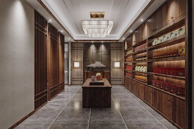 合肥茶葉店裝修設(shè)計(jì)方案，茶葉店門面裝修圖片