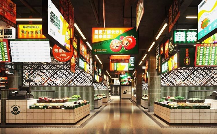 合肥農貿市場裝修規(guī)劃，菜市場裝修方案設計要點