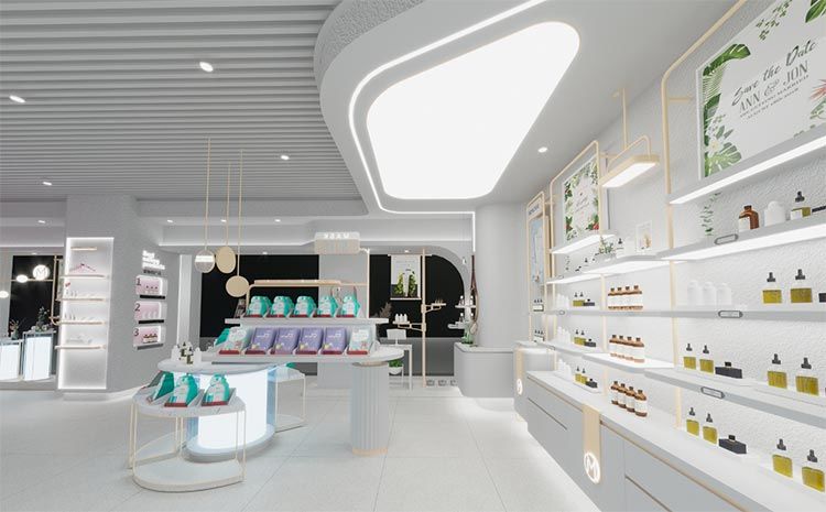 合肥化妝品店裝修，如何通過裝修提高店面的附加值？