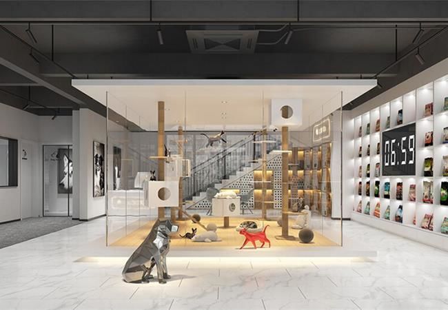 合肥寵物店裝修效果圖，寵物店面設計技巧